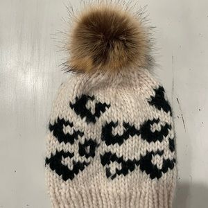 Anthropologie cheetah print beanie